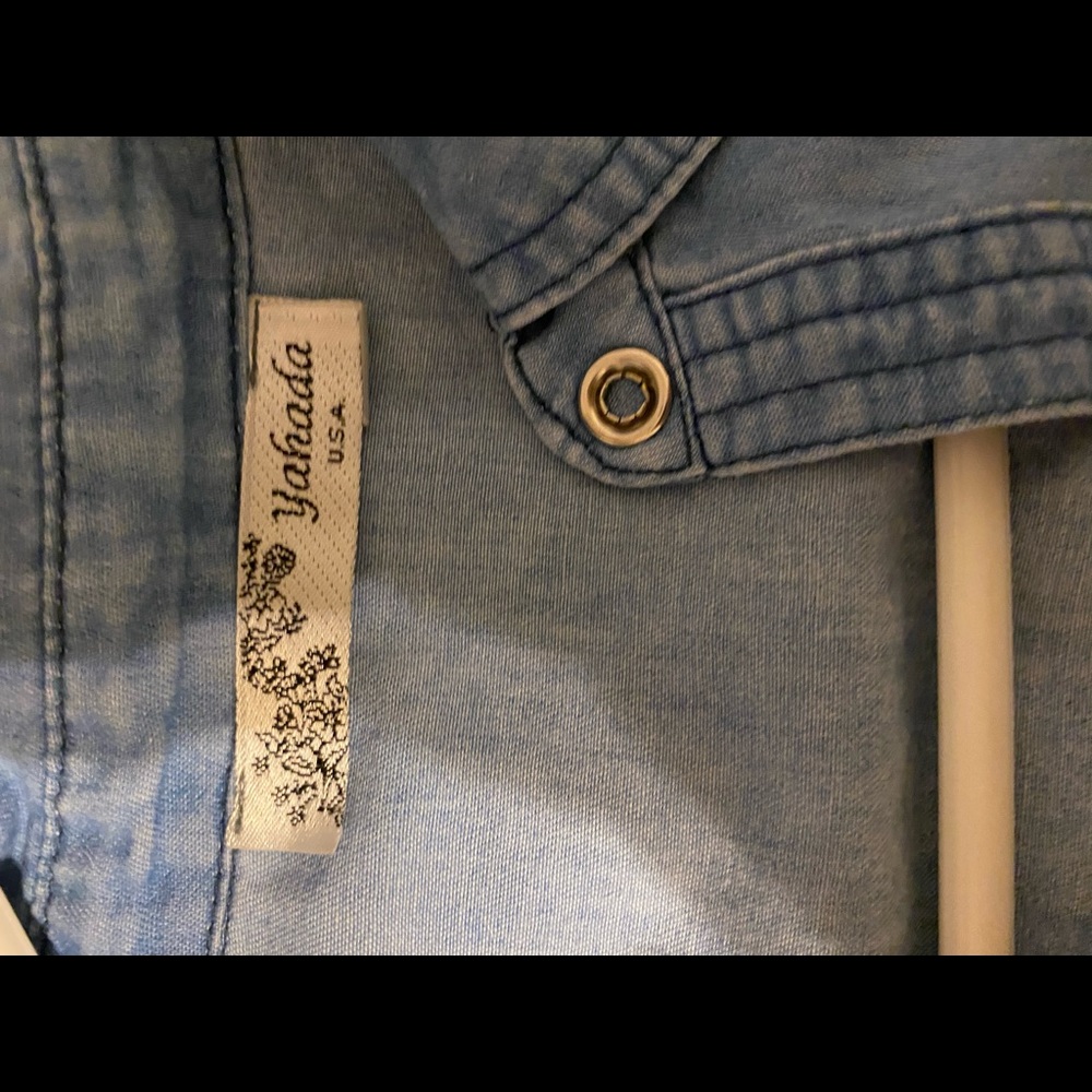 Denim button up
